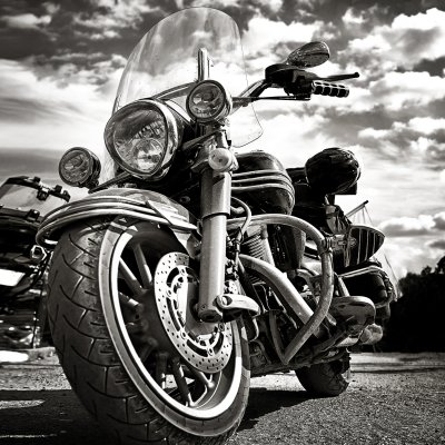 фотообои Черный мотоцикл