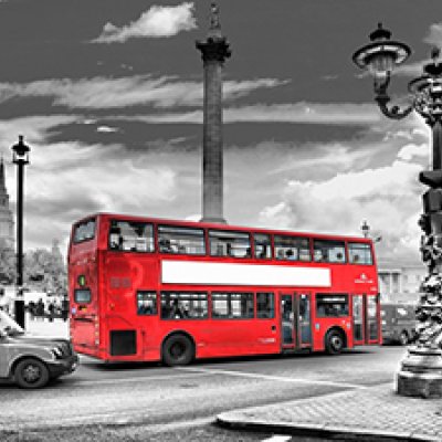фотообои Черно-красный Лондон